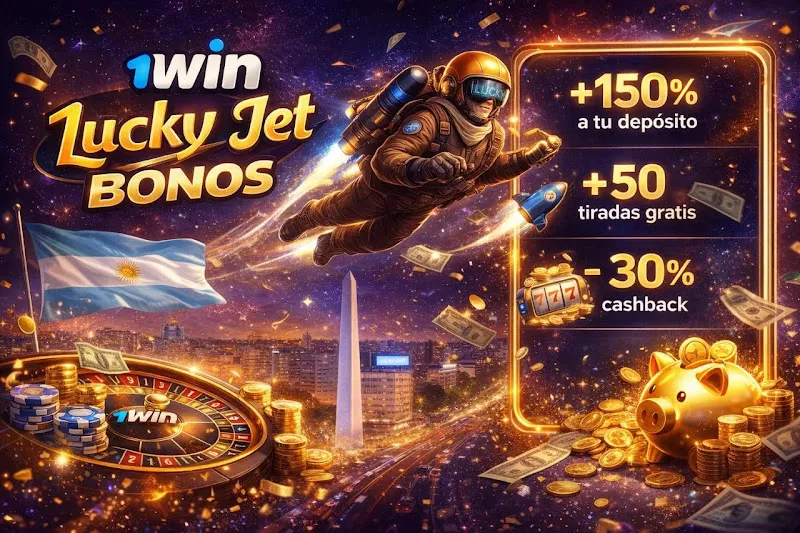 Bono de bienvenida en 1Win Lucky Jet Argentina