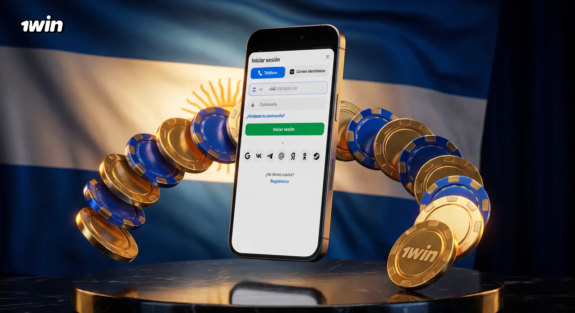 Depósito en 1win después del inicio de sesión