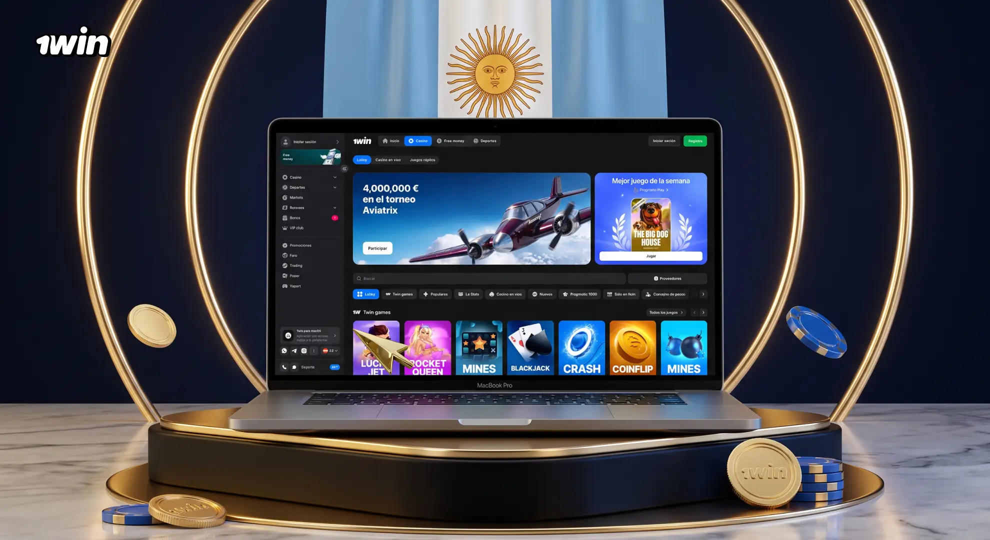 Casino online de 1win con más de 13 500 juegos